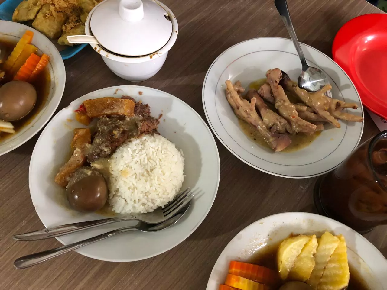 Nasi Gudeg Telur dan Ceker