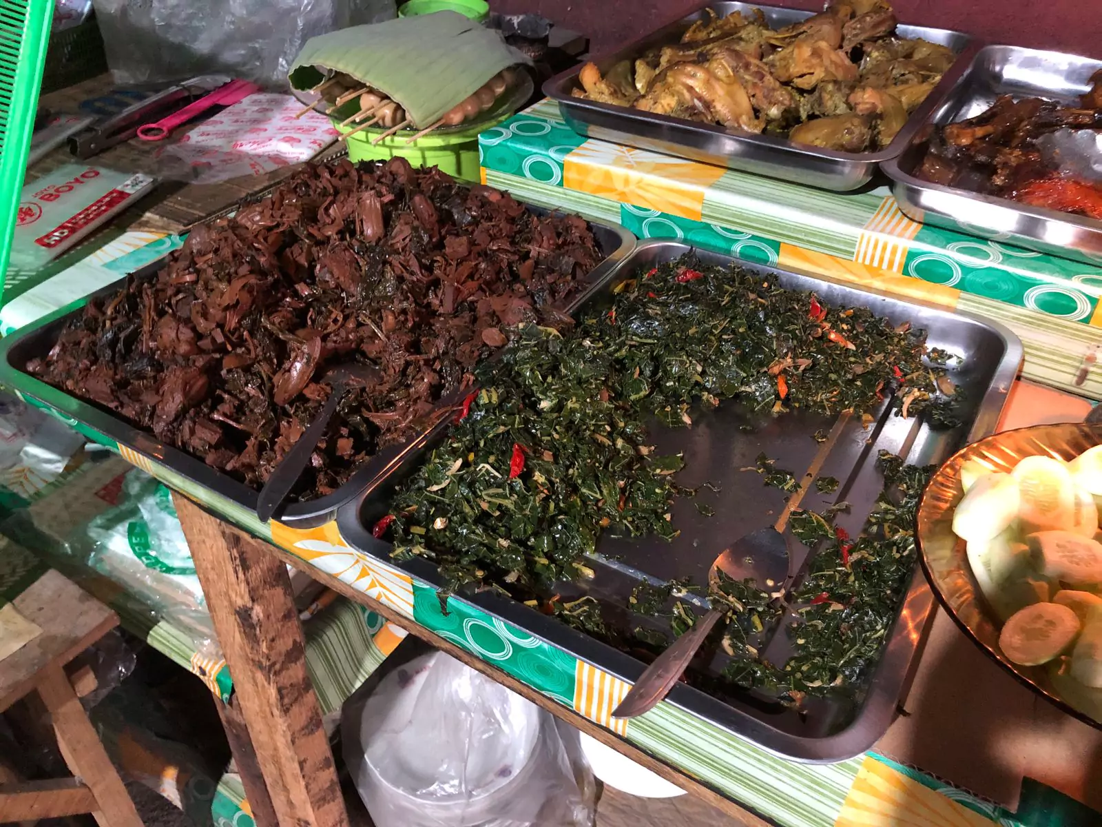 gudeg dan daun pepaya